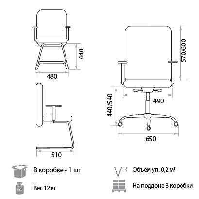  Размер Стула 
